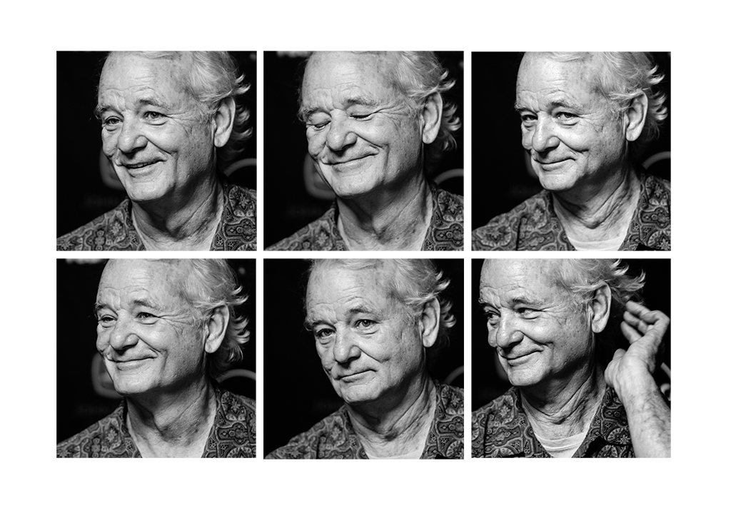 The many faces of actor Bill Murray during his John Deere Classic Pro-Am Day press conference. 